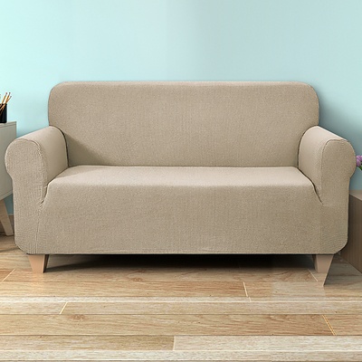 High Stretch Sofa Cover Couch Protector Slipcovers 3 Seater Sand - Brand New - Free Shipping