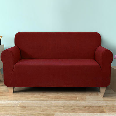 High Stretch Sofa Cover Couch Protector Slipcovers 3 Seater Burgundy - Brand New - Free Shipping