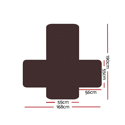 Sofa Cover Quilted Couch Covers Protector Slipcovers 1 Seater Coffee - Brand New - Free Shipping