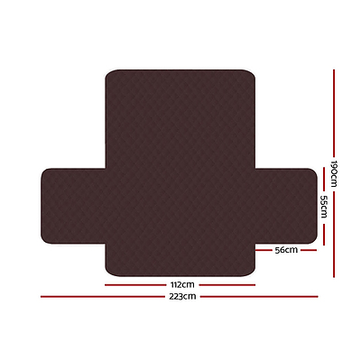 Sofa Cover Quilted Couch Covers Protector Slipcovers 2 Seater Coffee