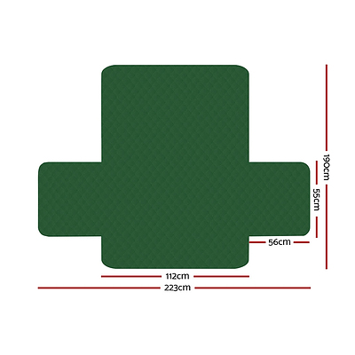 Sofa Cover Quilted Couch Covers Protector Slipcovers 2 Seater Green