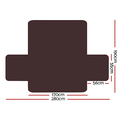 Sofa Cover Quilted Couch Covers Protector Slipcovers 3 Seater Coffee