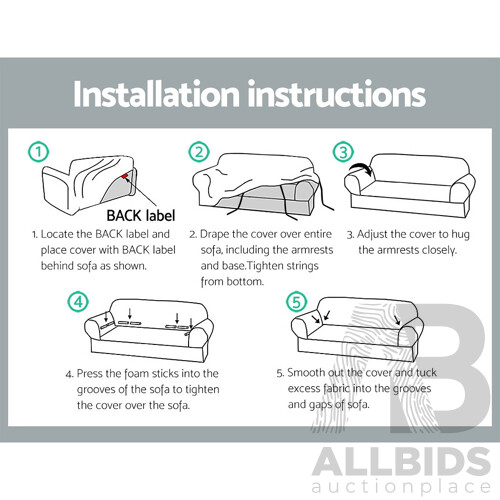 Velvet Sofa Cover Plush Couch Cover Lounge Slipcover 2 Seater Ruby Red - Brand New - Free Shipping