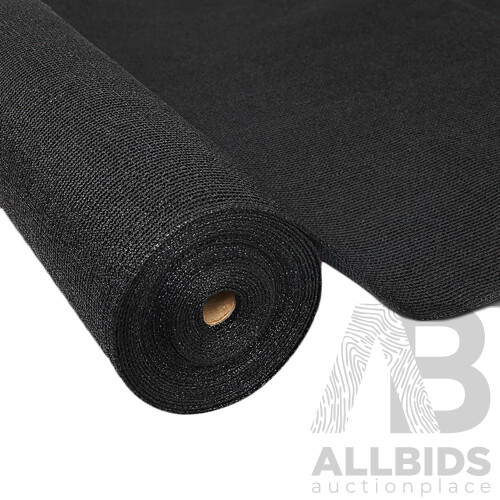 Instahut 1.83 x 10m Shade Sail Cloth - Black - Free Shipping