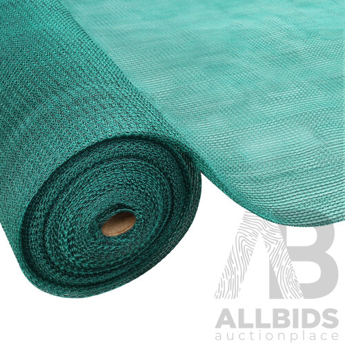 Instahut 1.83x20m 30% UV Shade Cloth Shadecloth Sail Garden Mesh Roll Outdoor Green - Free Shipping