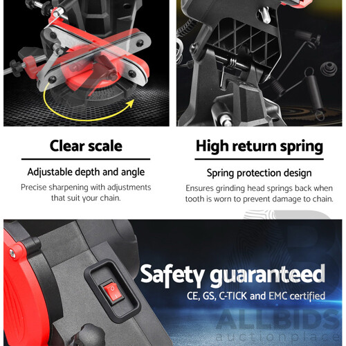 Chainsaw Sharpener Chain Saw Electric Grinder Bench Tool