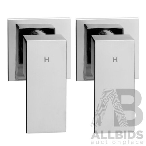 Brass Shower Mixer Head Hot and Cold Bathroom Tap Chrome