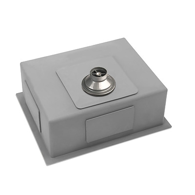 540x440mm Stainless Steel Kitchen Laundry Sink Single Bowl Nano Silver