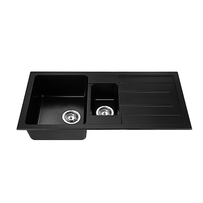1000 x 500mm Granite Double Sink - Black - Brand New - Free Shipping
