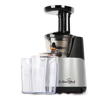 Cold Press Food Processor Juicer - Silver - Free Shipping