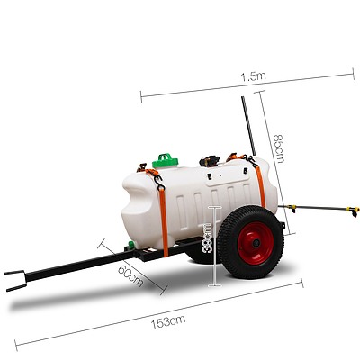100L ATV Weed Sprayer Spot Spray Tank 1.5m Boom - Free Shipping