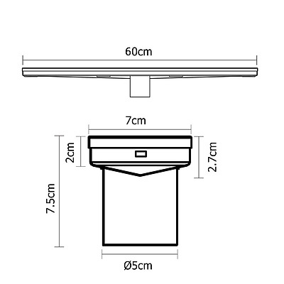 600mm Stainless Steel Insert Shower Grate - Brand New - Free Shipping