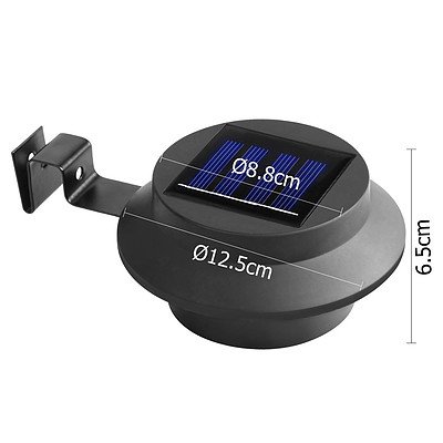 4 x Solar Gutter Light - Black - Free Shipping
