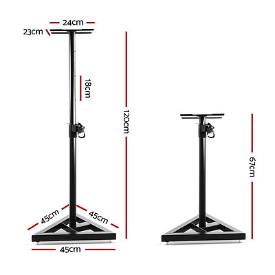 Set of 2 120CM Surround Sound Speaker Stand - Black - Brand New - Free Shipping