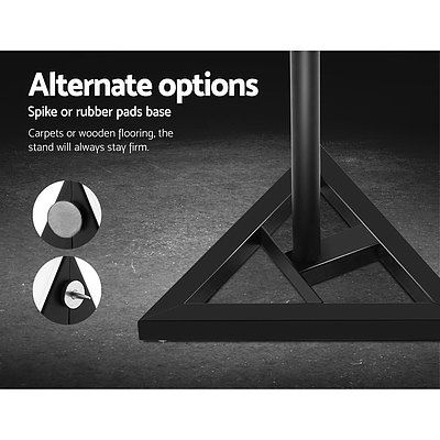 Set of 2 120CM Surround Sound Speaker Stand - Black - Brand New - Free Shipping