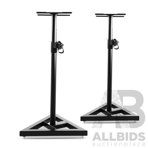 Set of 2 120CM Surround Sound Speaker Stand - Black - Brand New - Free Shipping