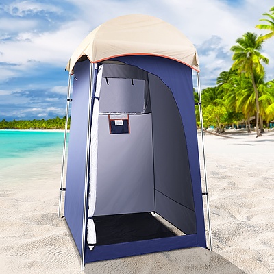 Camping Shower Tent Outdoor Portable Changing Room Toilet Ensuite Navy - Brand New - Free Shipping