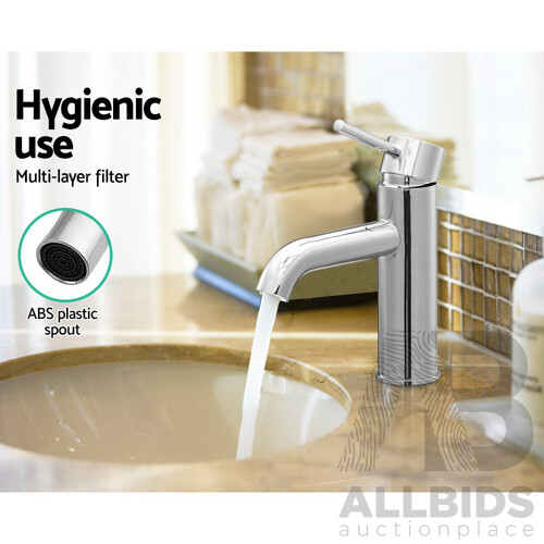 Basin Mixer Tap Faucet Silver - Brand New - Free Shipping