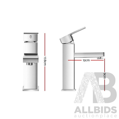 Basin Mixer Tap Faucet Bathroom Vanity Counter Top Standard Brass Silver - Brand New - Free Shipping