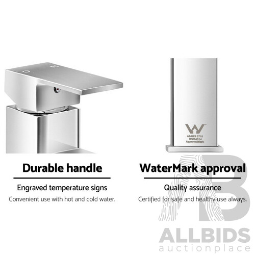 Basin Mixer Tap Faucet Bathroom Vanity Counter Top Standard Brass Silver - Brand New - Free Shipping