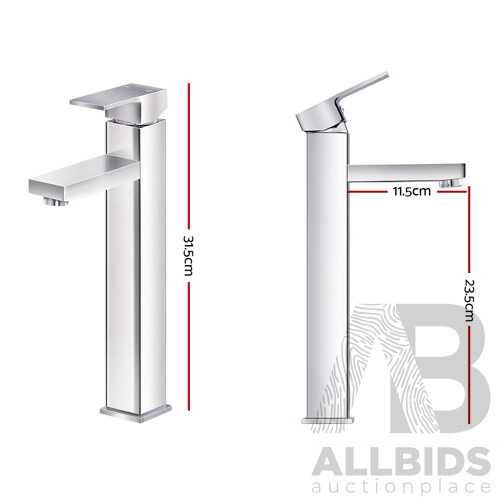 Cefito Basin Mixer Tap Faucet Silver - Free Shipping