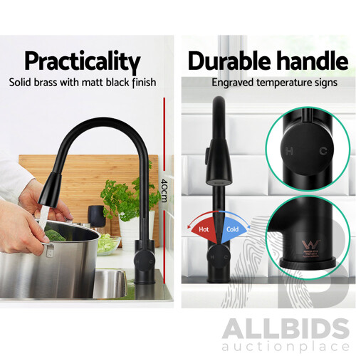 Pull-out Mixer Faucet Tap - Black - Brand New - Free Shipping