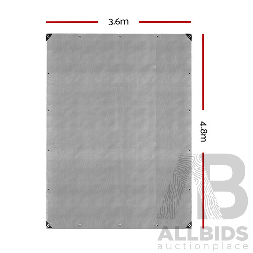 3.6 x 4.8m Heavy Duty Poly Tarp - Free Shipping