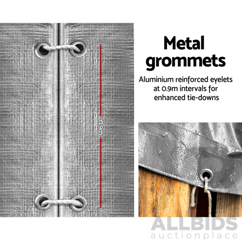 3.6 x 4.8m Heavy Duty Poly Tarp - Free Shipping