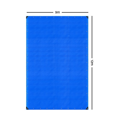 Instahut 9 x 12m Heavy Duty PE Poly Tarp - Free Shipping