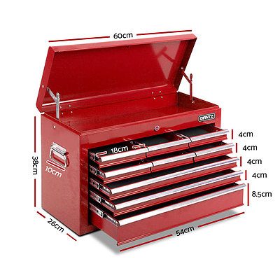 14 Drawers Toolbox Chest Cabinet Mechanic Trolley Garage Tool Storage Box - Brand New - Free Shipping