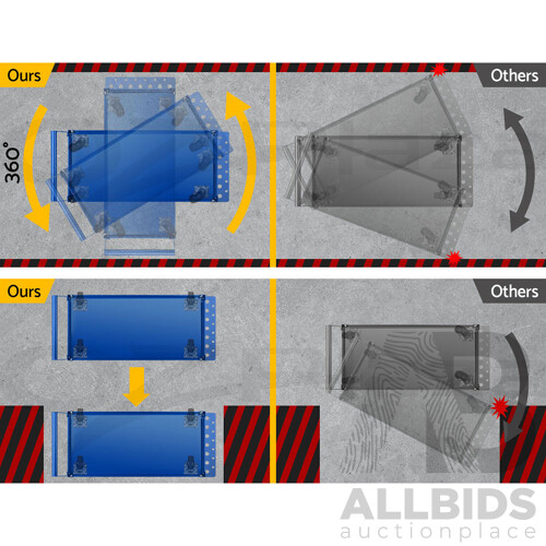 Tool Cart 3 Tier Parts Steel Trolley Mechanic Storage Organizer Blue - Brand New - Free Shipping