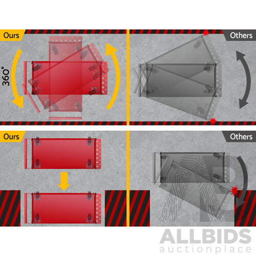 Tool Cart 3 Tier Parts Steel Trolley Mechanic Storage Organizer Red - Brand New - Free Shipping