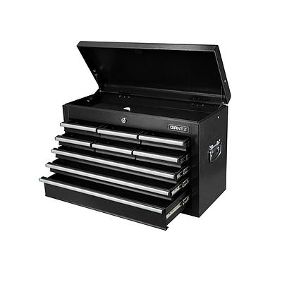 9 Drawer Mechanic Tool Box Storage Chest - Black - Free Shipping