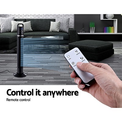 80cm 32 Tower Fan Bladeless Fans Oscillating with Remote Timer Black - Brand New - Free Shipping
