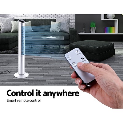 122cm 48 Tower Fan Bladeless Fans Oscillating with Remote Timer White - Brand New - Free Shipping