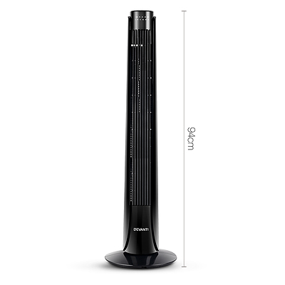 Portable Tower Fan - Black