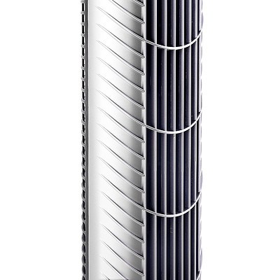 Portable Cross Flow Tower Fan - Silver