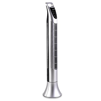 Portable Cross Flow Tower Fan - Silver