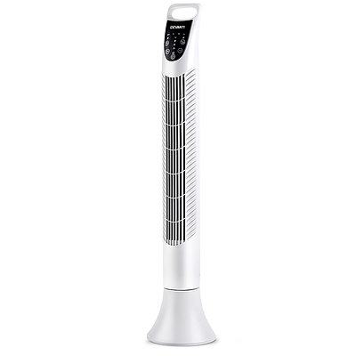 Portable Cross Flow Tower Fan - White