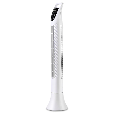 Portable Cross Flow Tower Fan - White