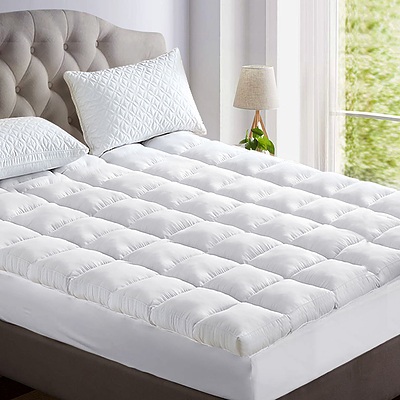 King Mattress Topper Bamboo Fibre Pillowtop Protector - Brand New - Free Shipping