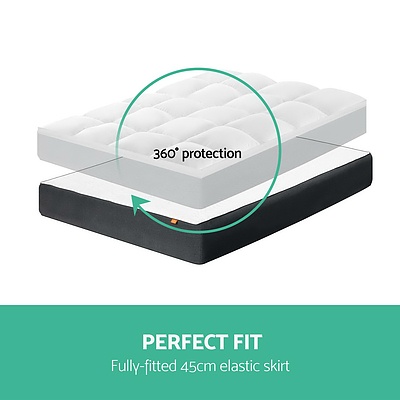 Double Size Duck Feather & Down Mattress Topper - Free Shipping