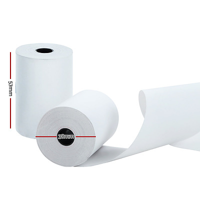60 Bulk Thermal Paper Rolls 57x38mm Cash Register Receipt Roll Eftpos