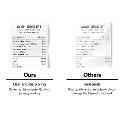 60 Bulk Thermal Paper Rolls 57x38mm Cash Register Receipt Roll Eftpos