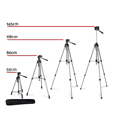 1.45M Professional Camera & Phone Tripod - Brand New - Free Shipping