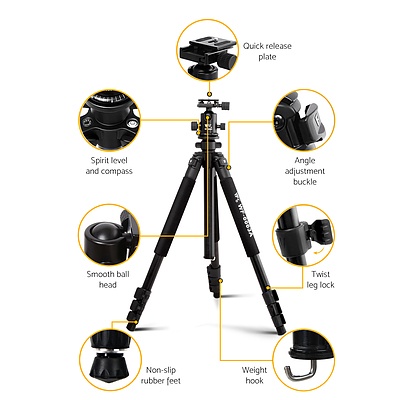 173cm Professional Ball Head Tripod Digital Camera  - Free Shipping