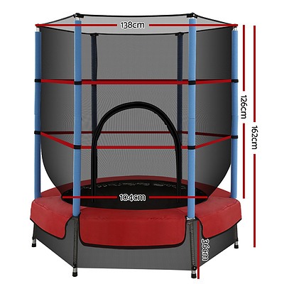 Everfit 4.5FT Trampoline Round Trampolines Kids Enclosure Outdoor Indoor Gift - Brand New - Free Shipping