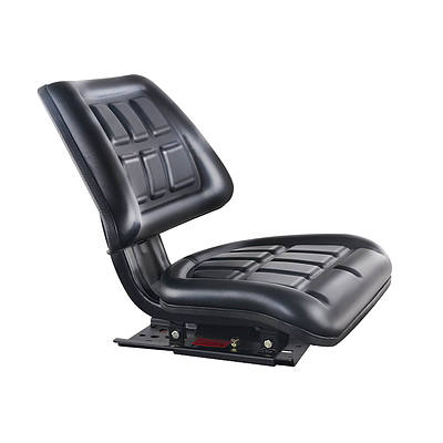 PU Leather Universal Tractor Seat Truck Adjustable Base - Black - Free Shipping