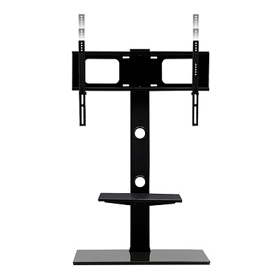 Floor TV Stand with Bracket Shelf Mount