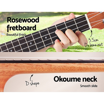 26 Inch Tenor Ukulele Mahogany Ukeleles Uke Hawaii Guitar - Brand New - Free Shipping